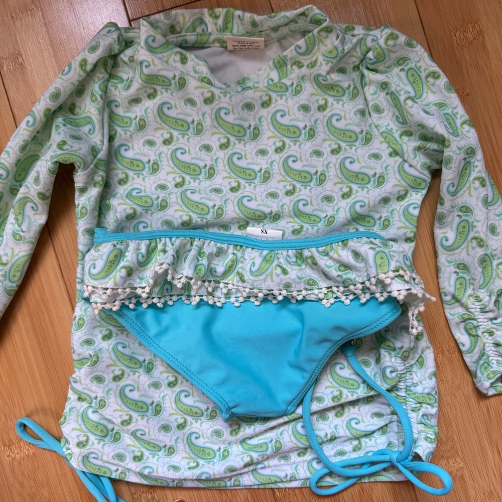 Kimi & Li Baby Rashguard and Bikini Bottoms